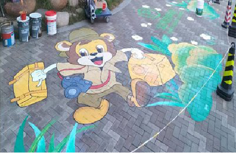 黄冈夏季画地面彩绘会遇到的问题