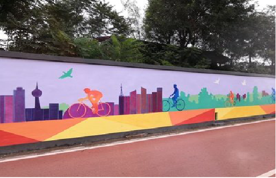 黄冈墙体彩绘-围墙