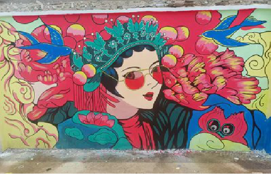 黄冈墙体彩绘-网红墙