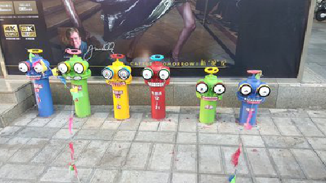 黄冈商业区彩绘