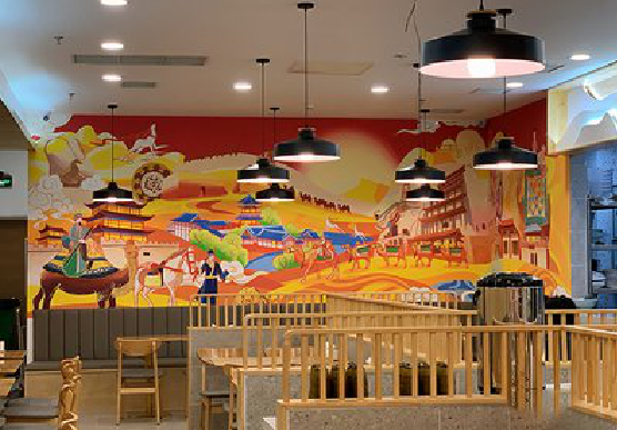 黄冈商业空间彩绘介绍。