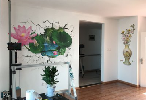 黄冈墙体彩绘相比墙纸的优势。